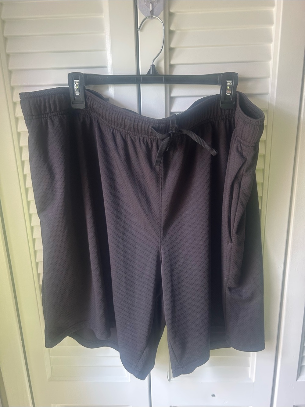 Athletic Works Black Mesh Athletic Shorts